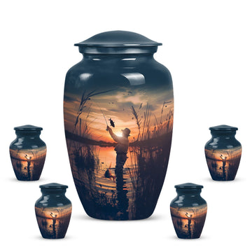 Large Urn with 4 Small Urn