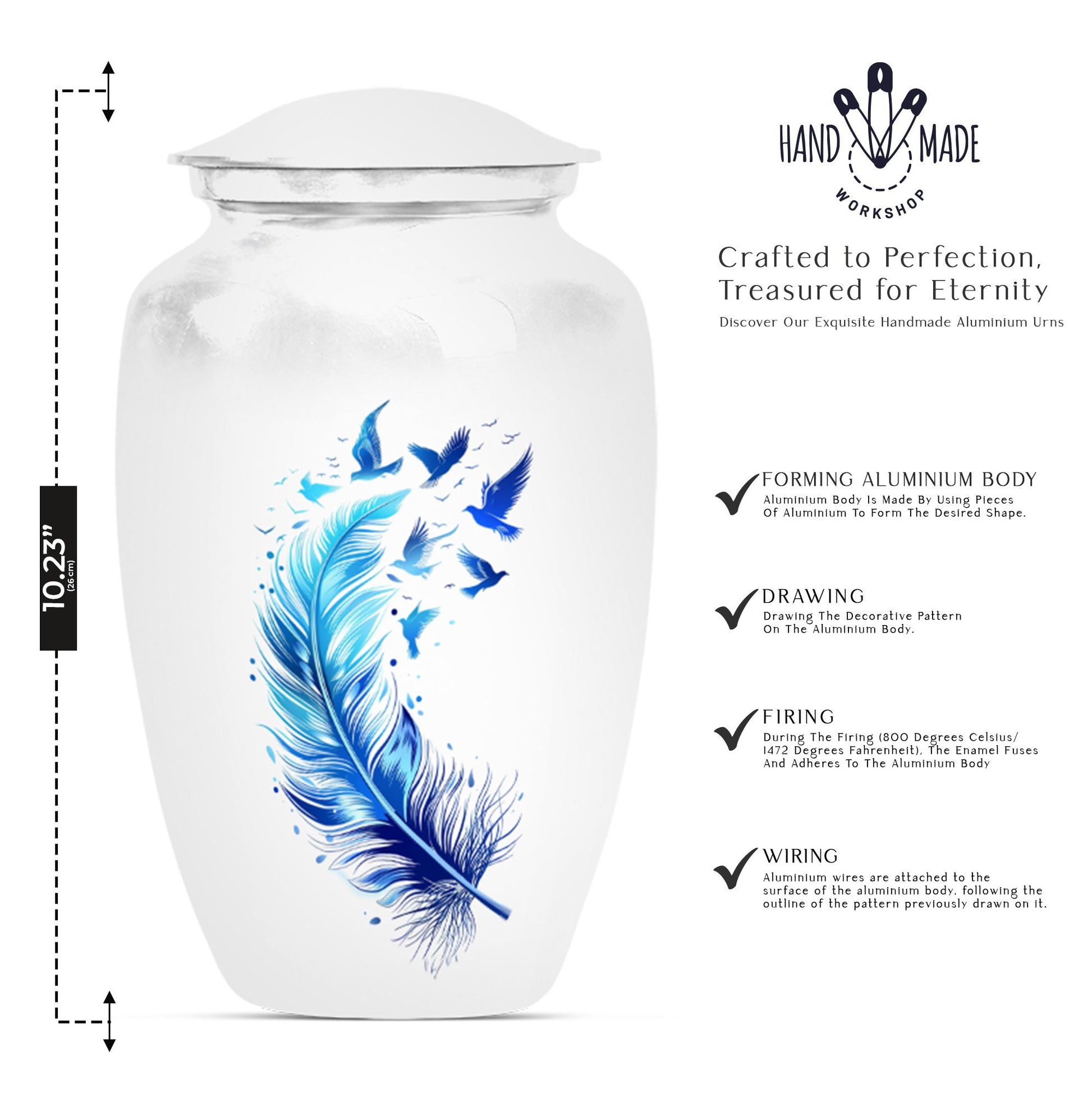 feather urn