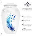 feather urn