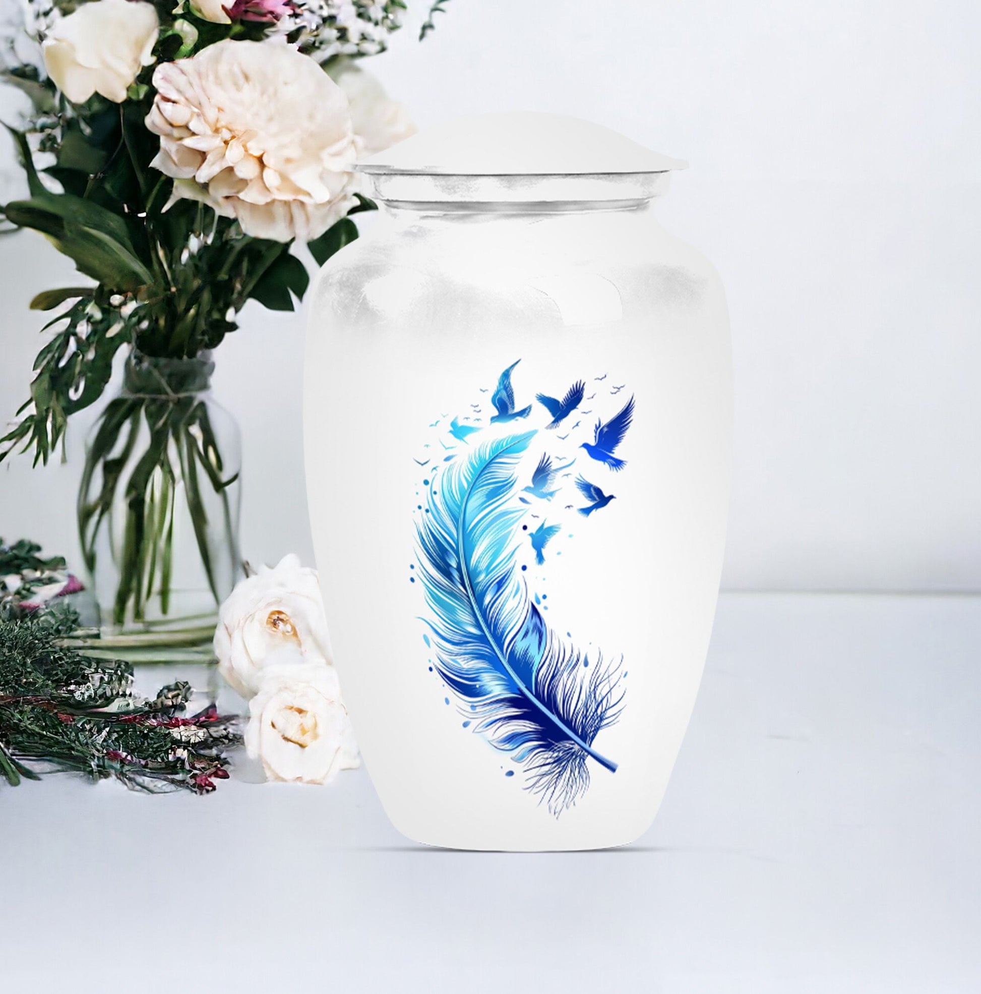 feather urn