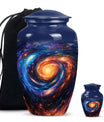 Galaxy Theme Large Urn With 1 Keepsake Urn