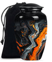Abstract Theme Large Urn 10 Inch