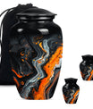 Abstract Theme Large Urn With 2 Keepsake Urn