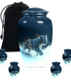 10-inch tiger urn, classic large burial urn for women.