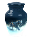 10-inch tiger urn, classic large burial urn for women.