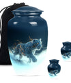 10-inch tiger urn, classic large burial urn for women.