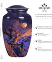 Goat Urn, aluminium burial funeral urns for Men's ashes