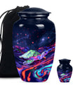 Turtle Theme Large Urn With 1 Keepsake Urn