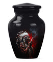 Urn with wolf howling