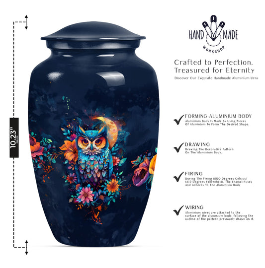 10 Inch classic owl urn