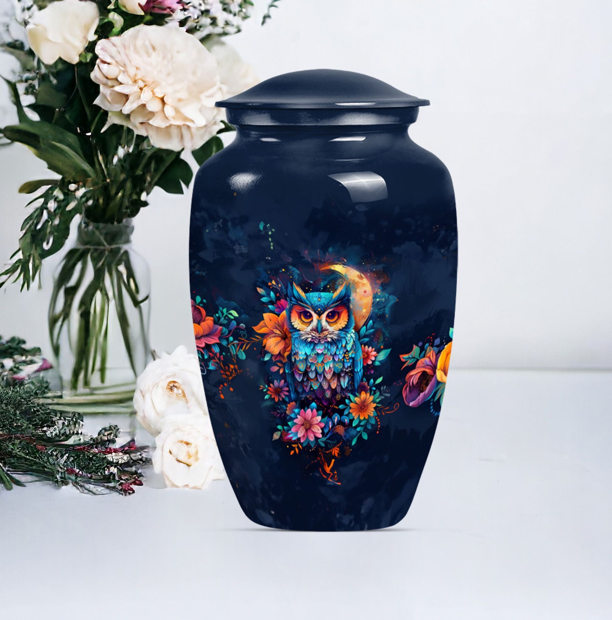 10 Inch classic owl urn