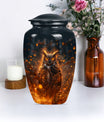 owl urn, used as a memorial urn 