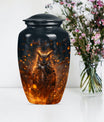 owl urn, used as a memorial urn 