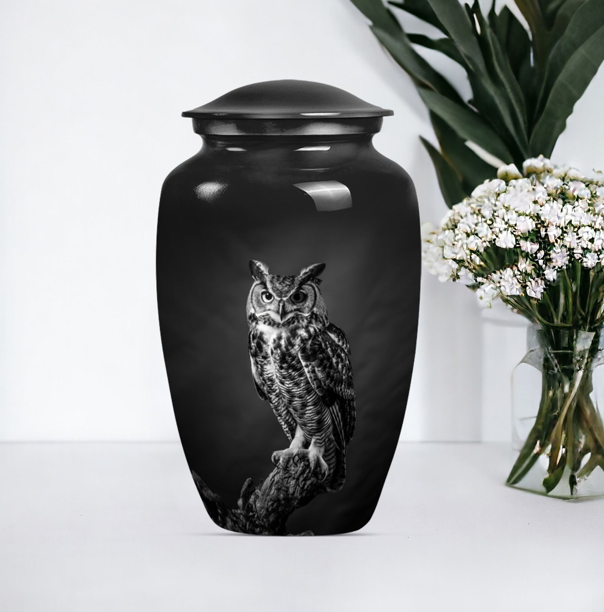 Large Owl urn