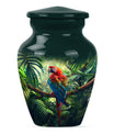 10-inch Macaw parrot style large classic urn for human ashes