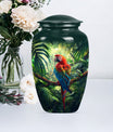 10-inch Macaw parrot style large classic urn for human ashes