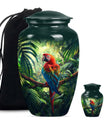 10-inch Macaw parrot style large classic urn for human ashes