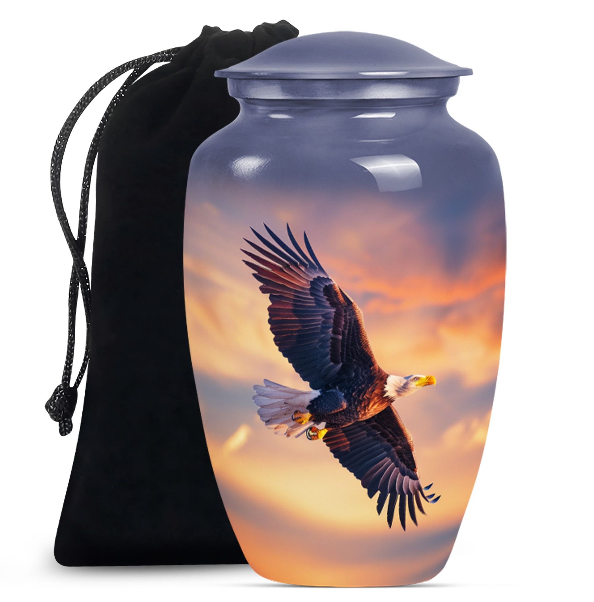 EAGLE Urn, 10 Inch cremation urn for adult female