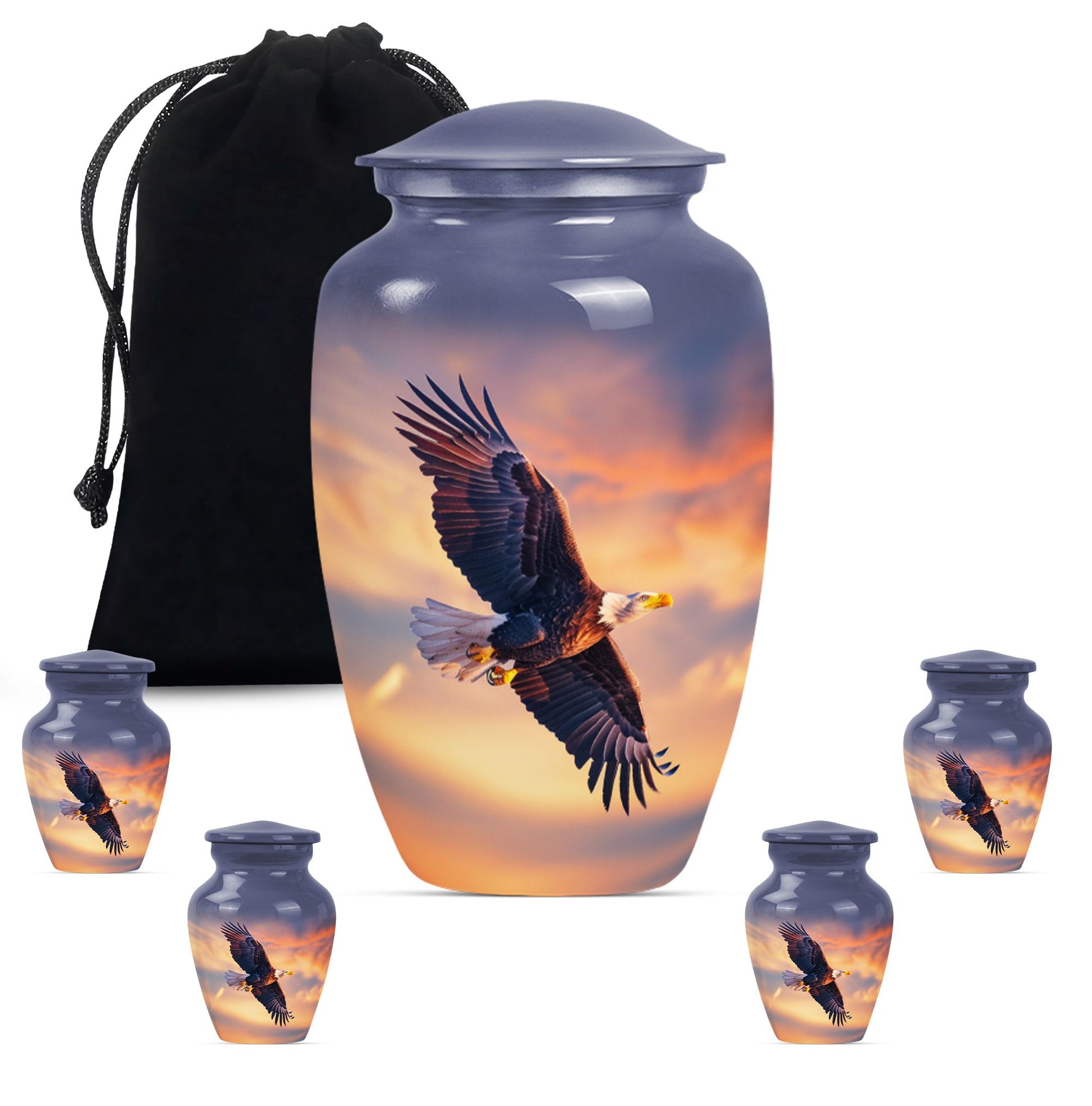 EAGLE Urn, 10 Inch cremation urn for adult female