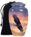 EAGLE Urn, 10 Inch cremation urn for adult female