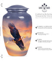 EAGLE Urn, 10 Inch cremation urn for adult female