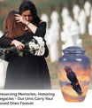 EAGLE Urn, 10 Inch cremation urn for adult female