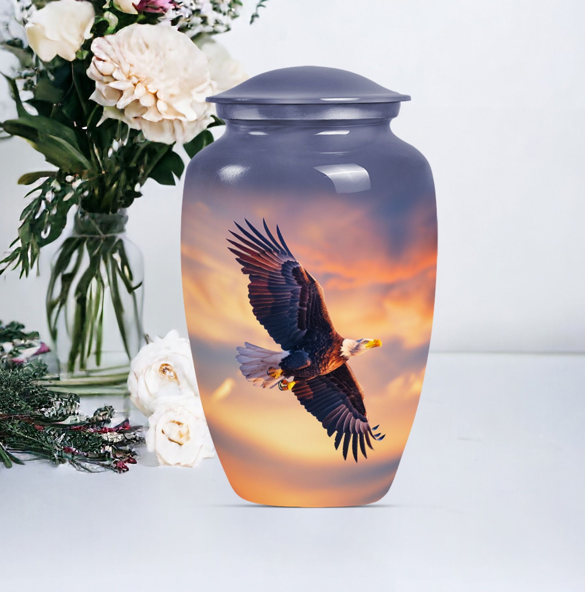 EAGLE Urn, 10 Inch cremation urn for adult female