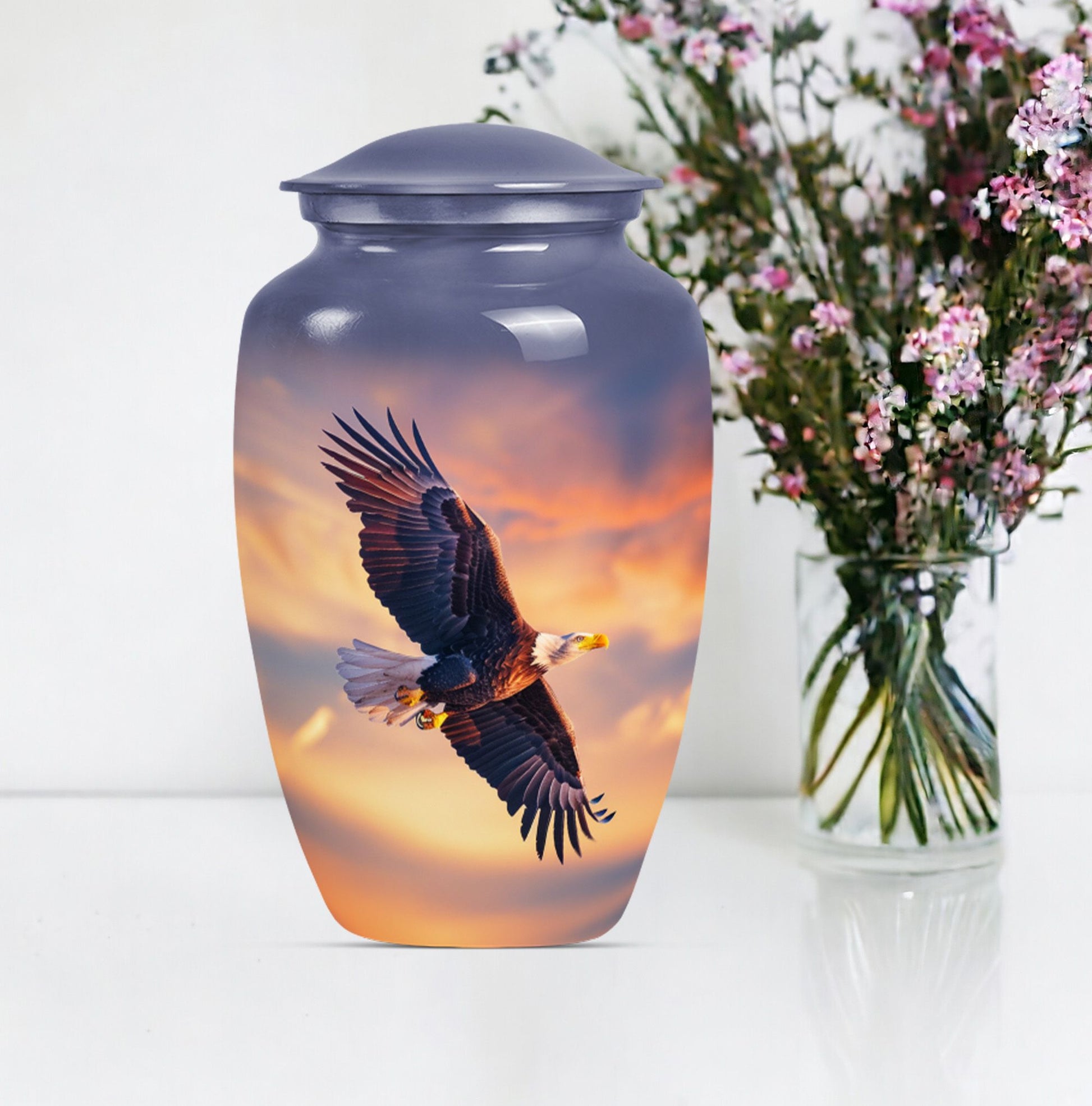 EAGLE Urn, 10 Inch cremation urn for adult female