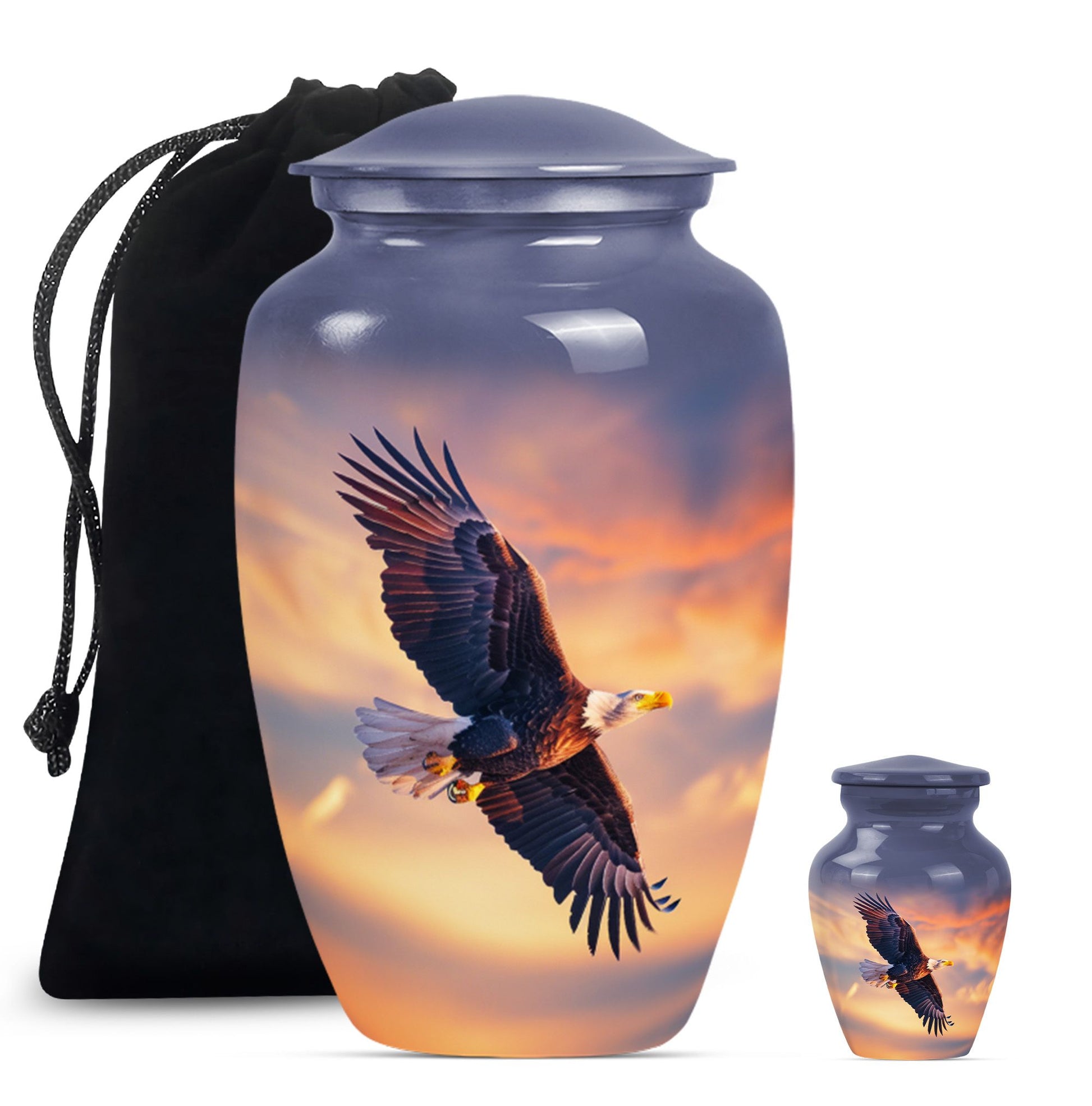 EAGLE Urn, 10 Inch cremation urn for adult female