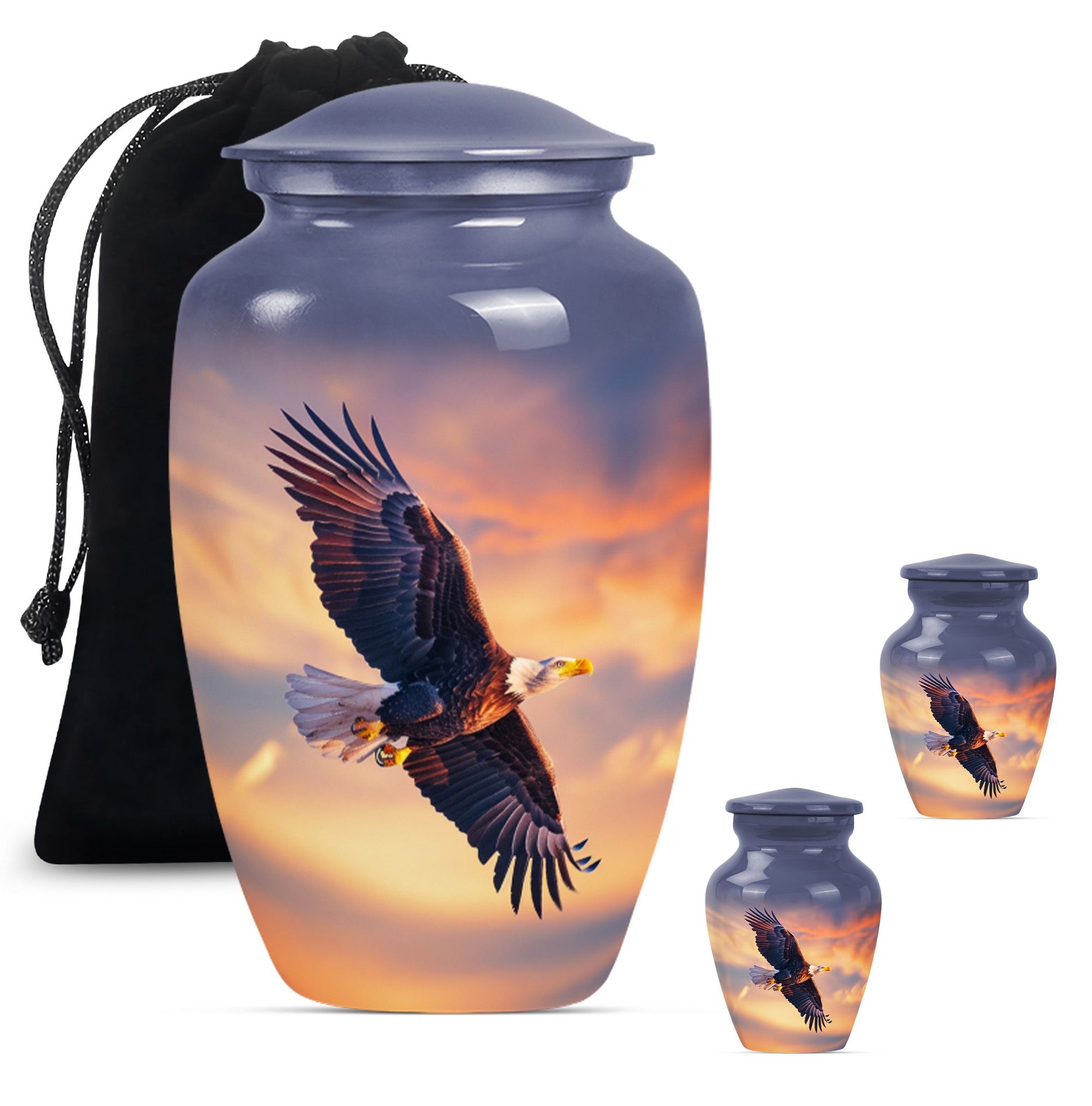 EAGLE Urn, 10 Inch cremation urn for adult female