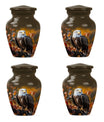  EAGLE Urn with wolf howling theme for cremation ashes