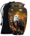  EAGLE Urn with wolf howling theme for cremation ashes