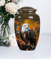  EAGLE Urn with wolf howling theme for cremation ashes