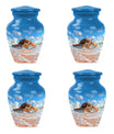 Turtle Theme 3 Inch Keepsake Pack of 4
