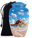 Turtle Theme Large Urn 10 Inch