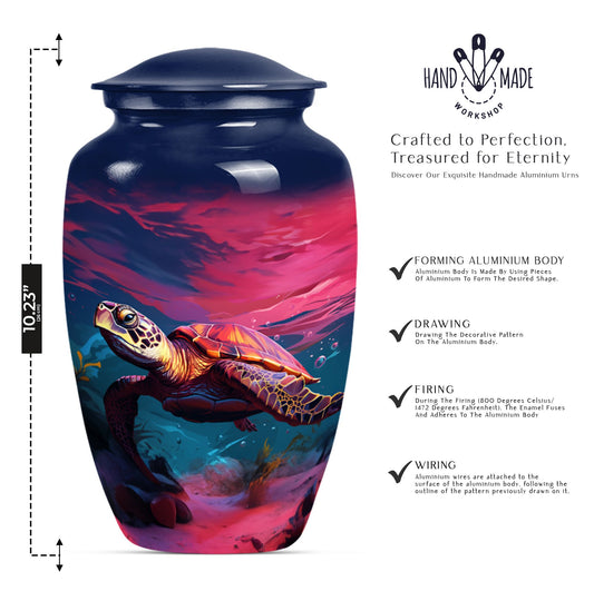  cremation urn with wolf howling theme