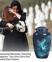 Classic 10-inch deer urn, large cremation urn for ashes.