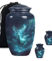 Classic 10-inch deer urn, large cremation urn for ashes.