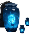 Deer Theme Large Urn With 2 Keepsake Urn