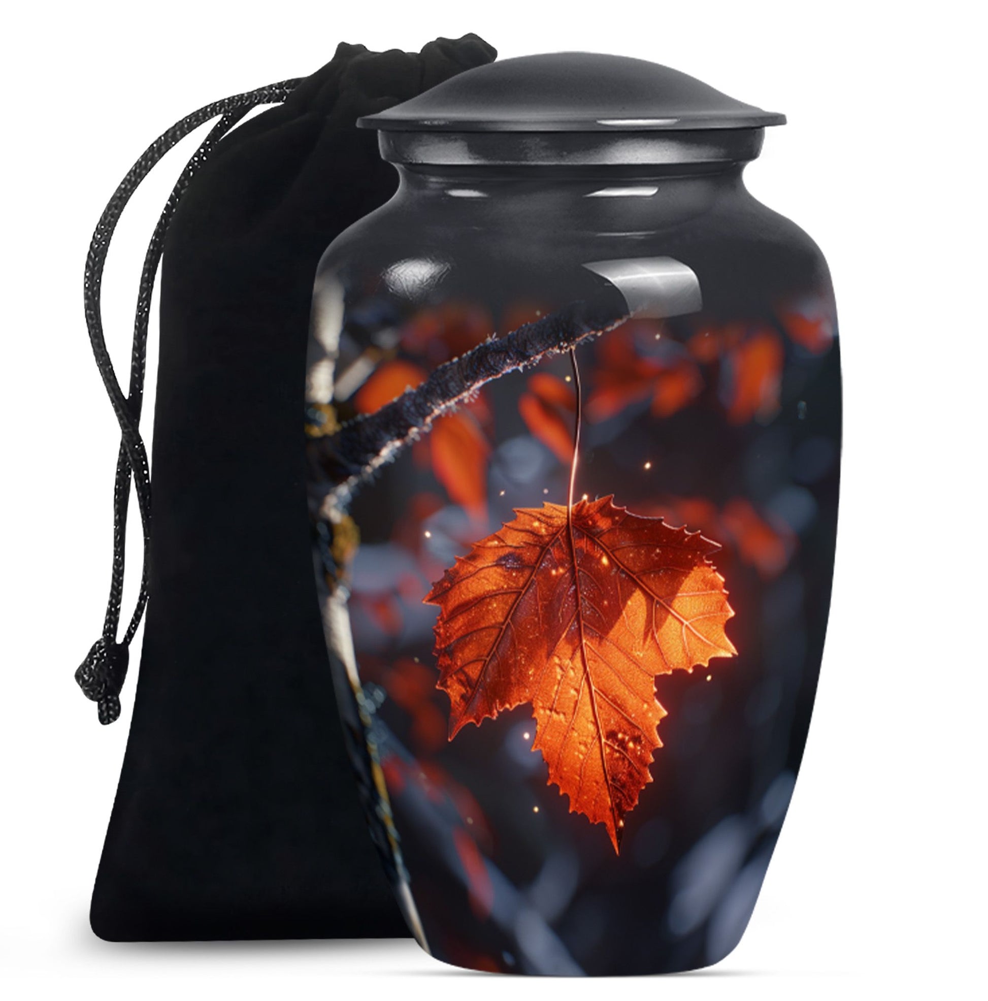 classic mapple leaf urn, perfect memorial urn for male.