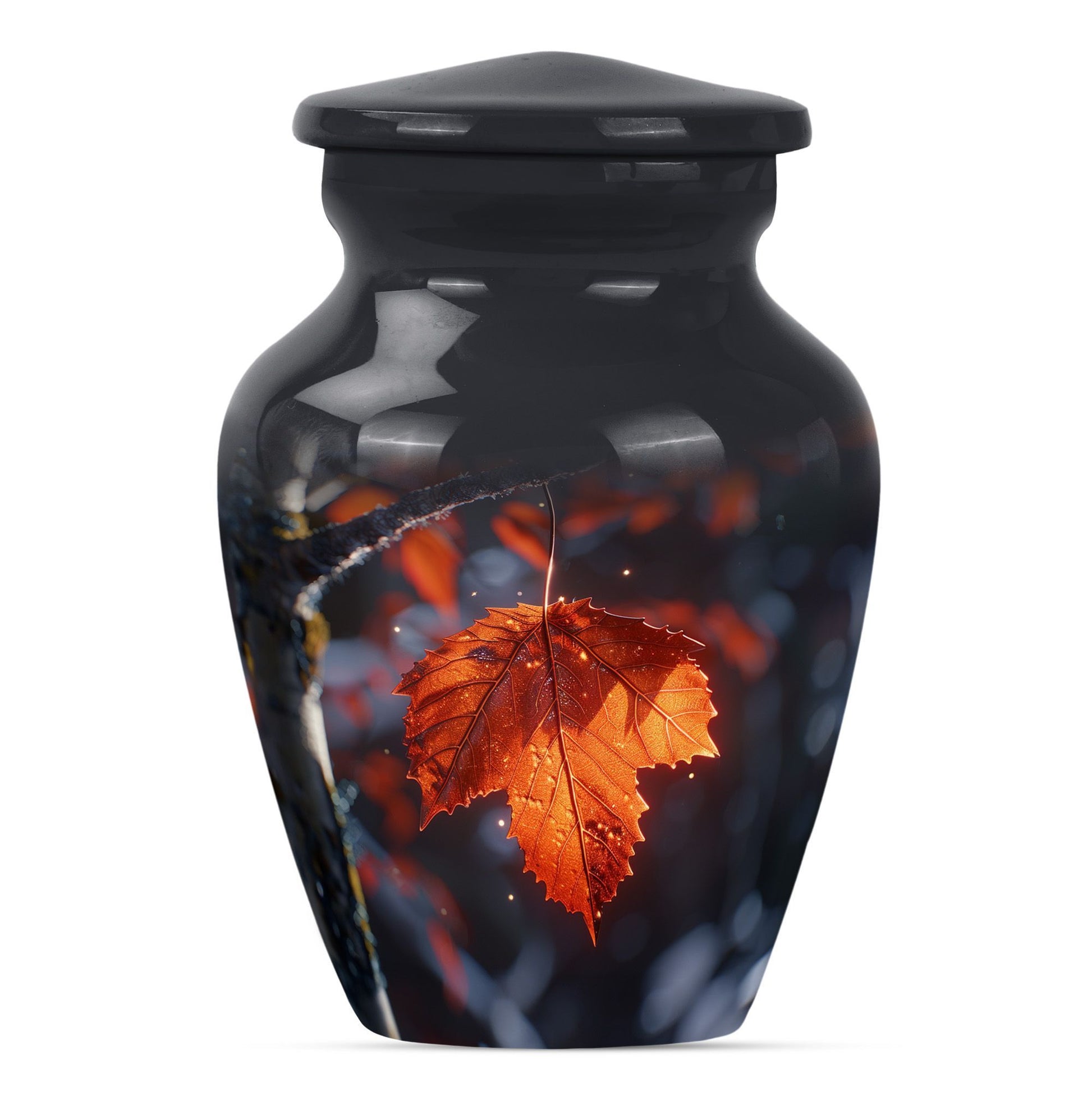 classic mapple leaf urn, perfect memorial urn for male.