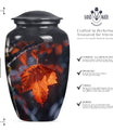 classic mapple leaf urn, perfect memorial urn for male.