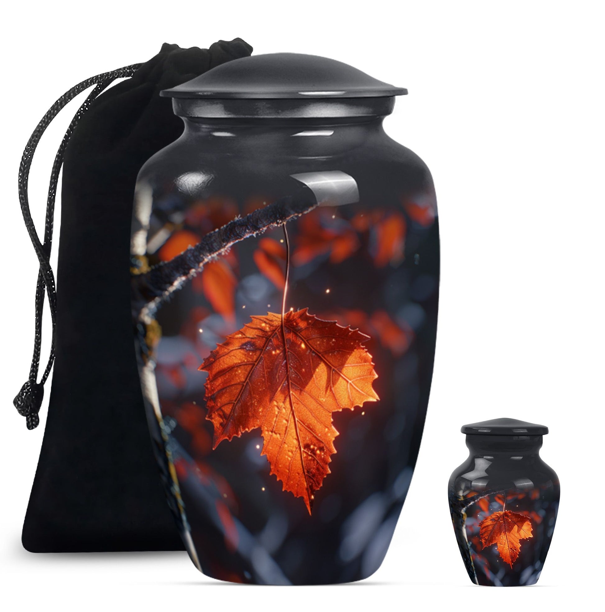 classic mapple leaf urn, perfect memorial urn for male.