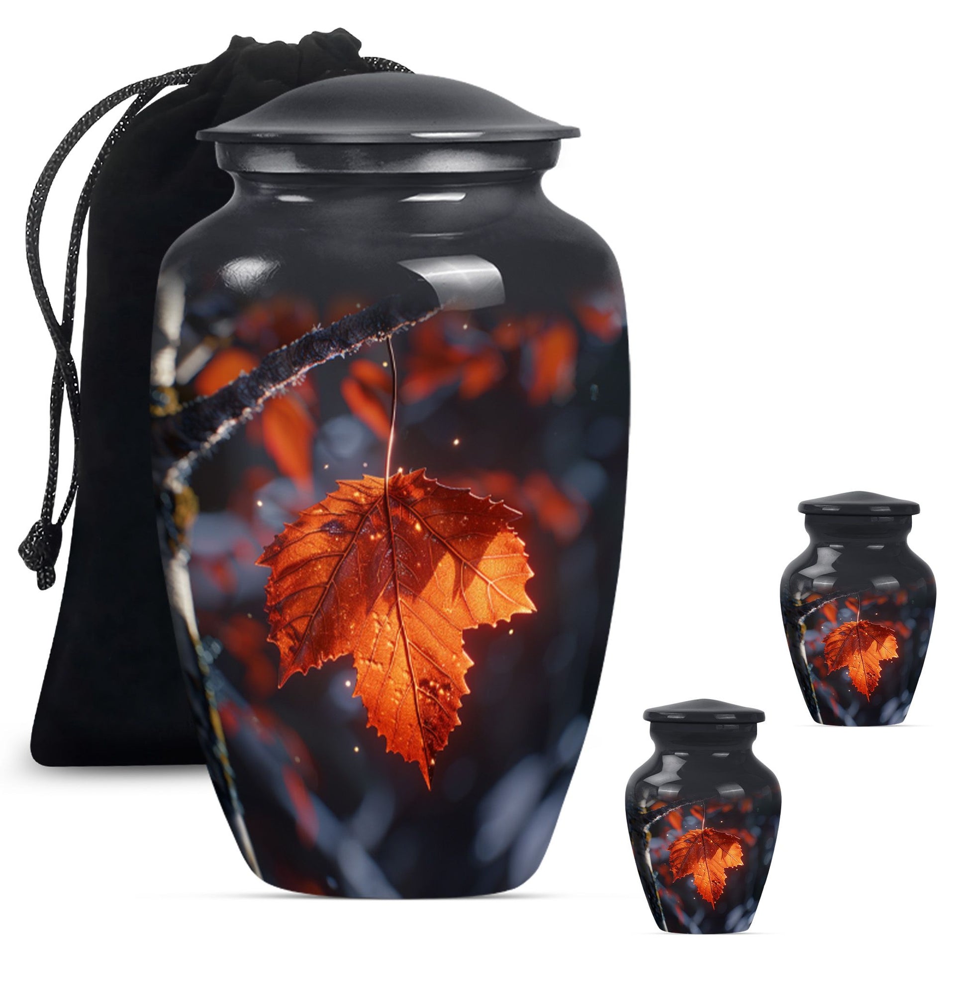 classic mapple leaf urn, perfect memorial urn for male.