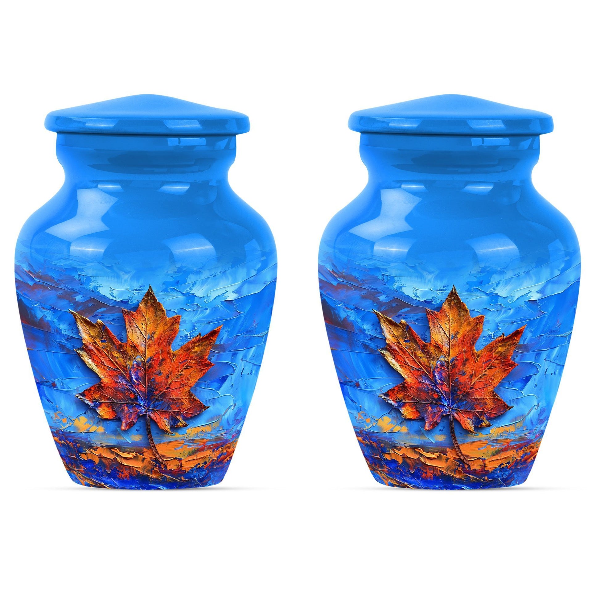 Maple Leaf Urn for Women's Ashes 