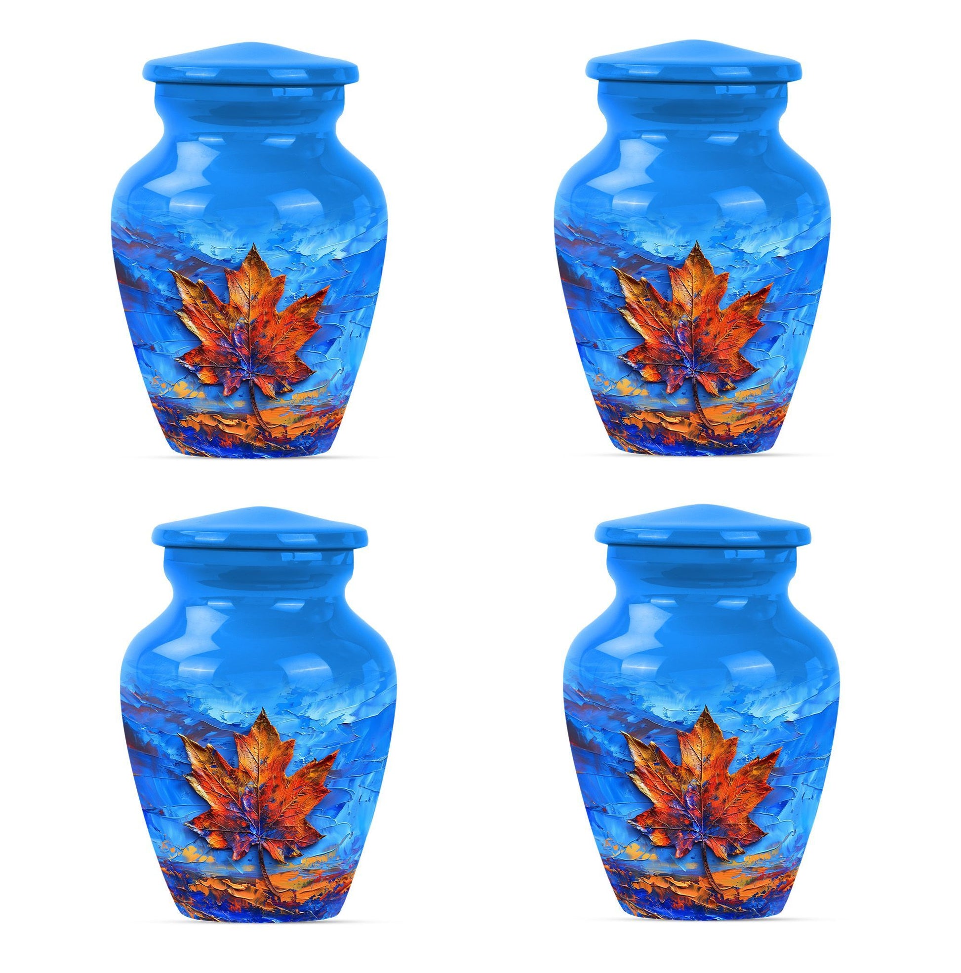 Maple Leaf Urn for Women's Ashes 