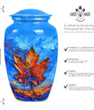 Maple Leaf Urn for Women's Ashes 