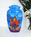 Maple Leaf Urn for Women's Ashes 