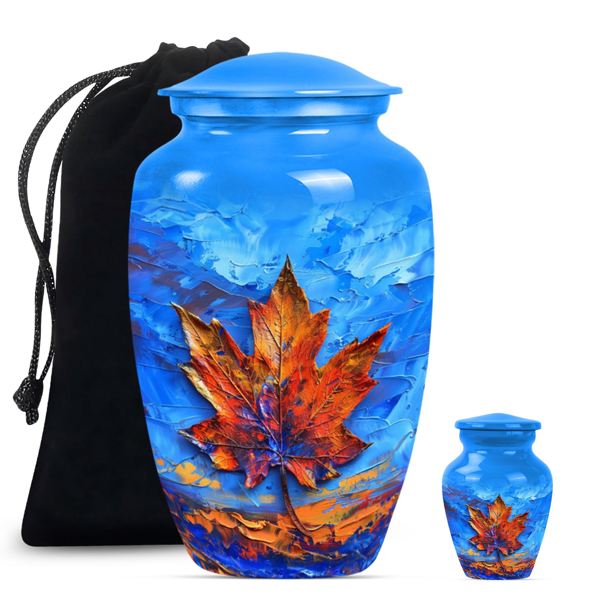 Maple Leaf Urn for Women's Ashes 