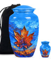 Maple Leaf Urn for Women's Ashes 